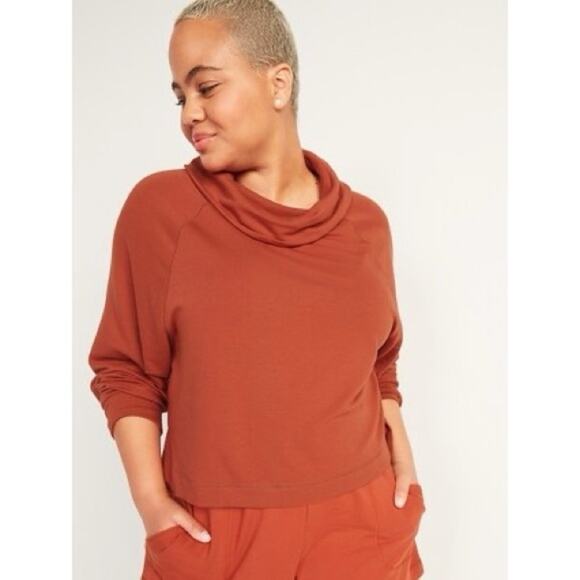 Old Navy Cozy-Knit Cowl-Neck Lounge Top 2X NWT - Picture 3 of 8